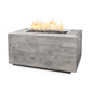 The Outdoor Plus Catalina 72" Ivory Wood Grain Linear Fire Pit with Match Lit Ignition, Propane (OPT-CTL72-IVY-LP)